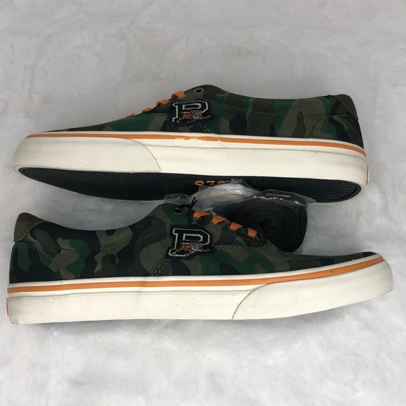 Polo Ralph Lauren Men Green Suede Thorton sneaker 9D - Picture 4 of 8